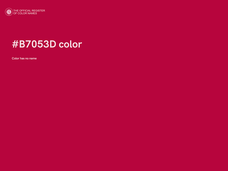 #B7053D color image