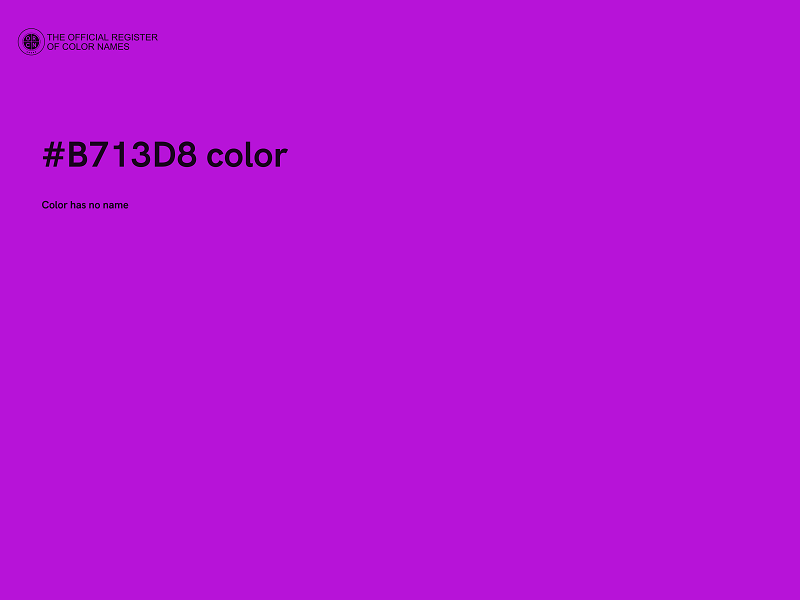 #B713D8 color image