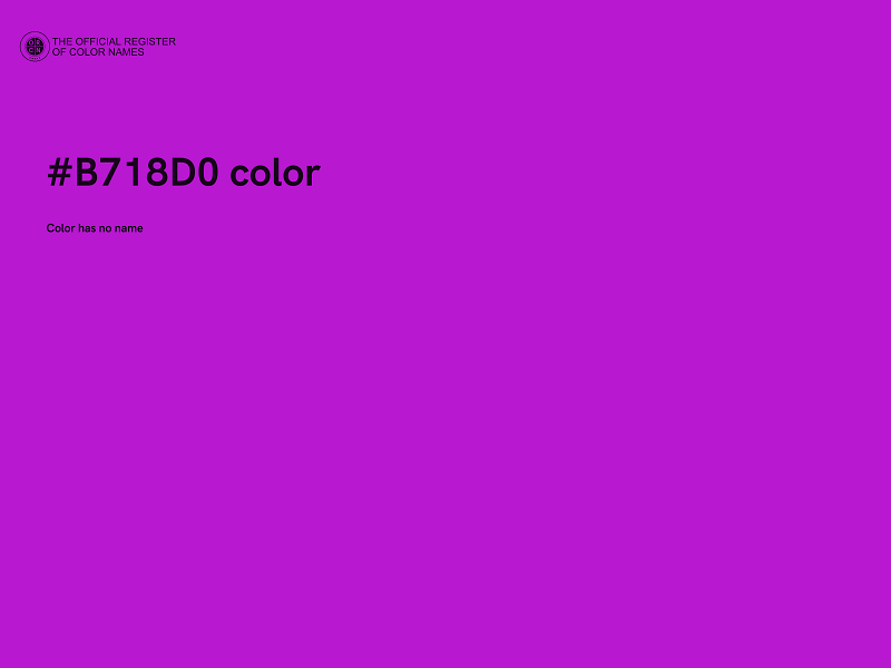 #B718D0 color image