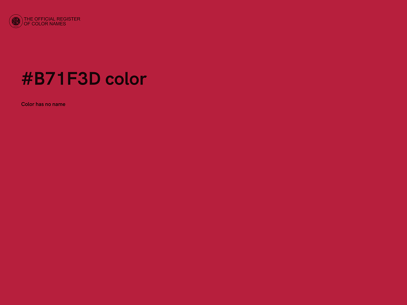 #B71F3D color image