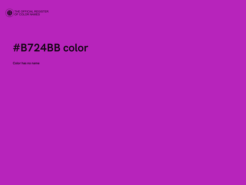 #B724BB color image