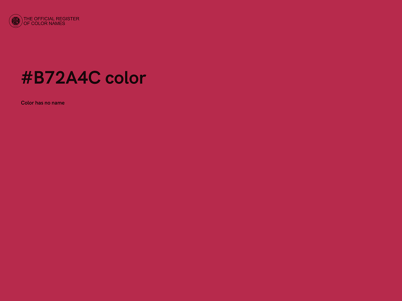 #B72A4C color image