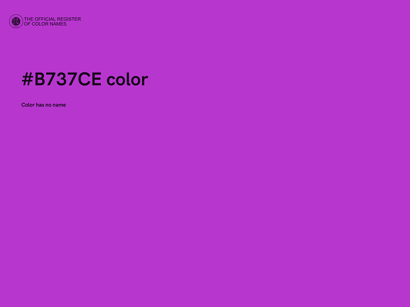 #B737CE color image