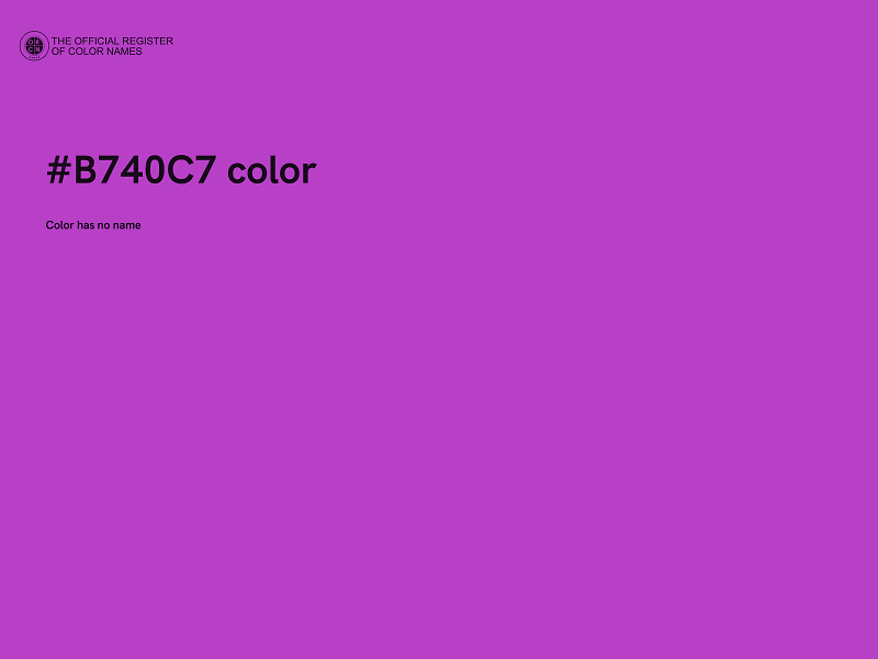 #B740C7 color image