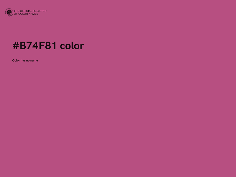 #B74F81 color image