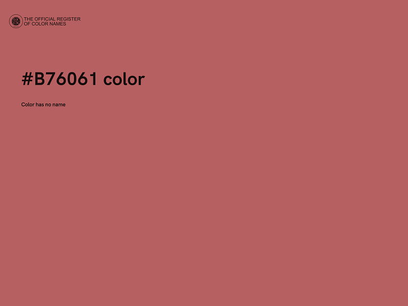 #B76061 color image