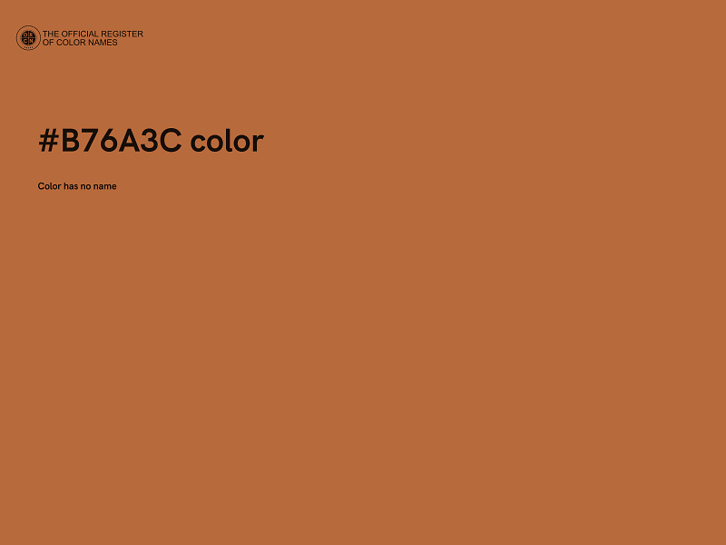 #B76A3C color image