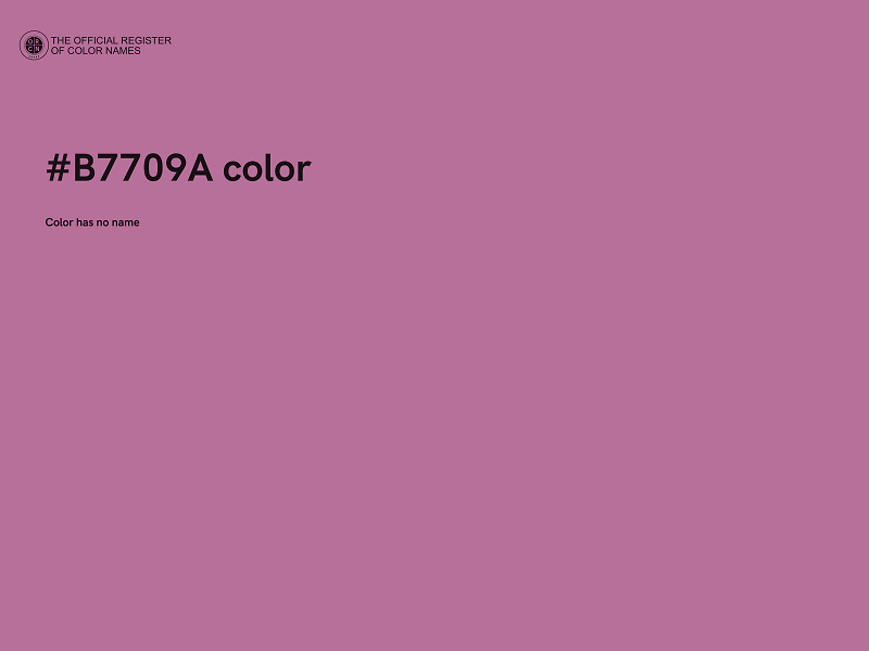 #B7709A color image