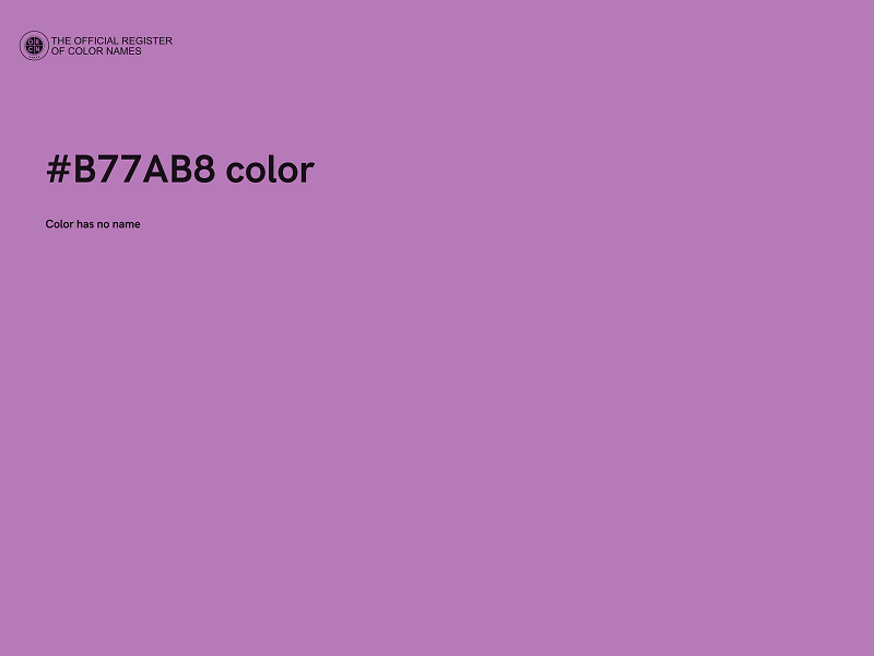 #B77AB8 color image