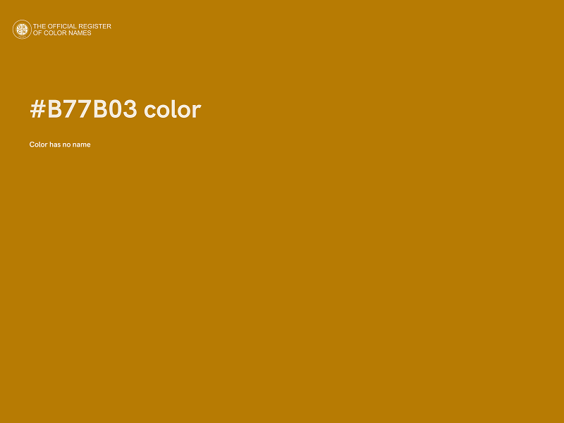 #B77B03 color image