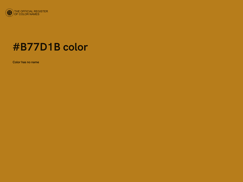 #B77D1B color image