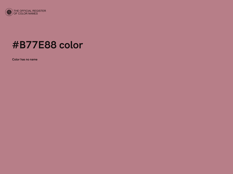 #B77E88 color image