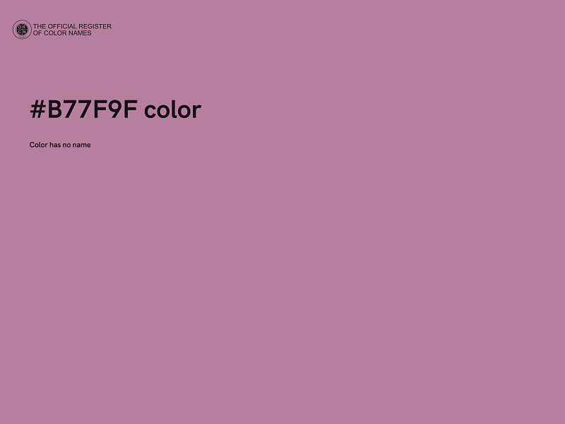 #B77F9F color image