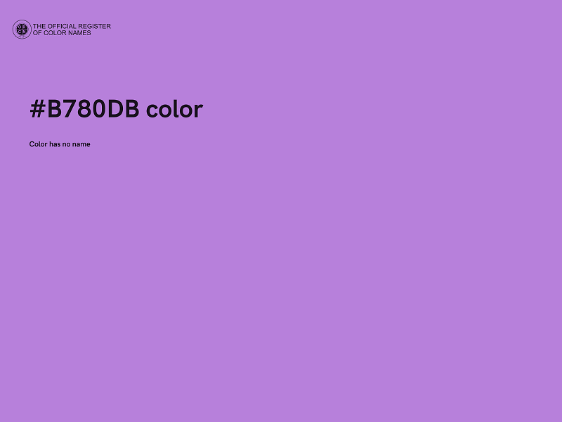 #B780DB color image