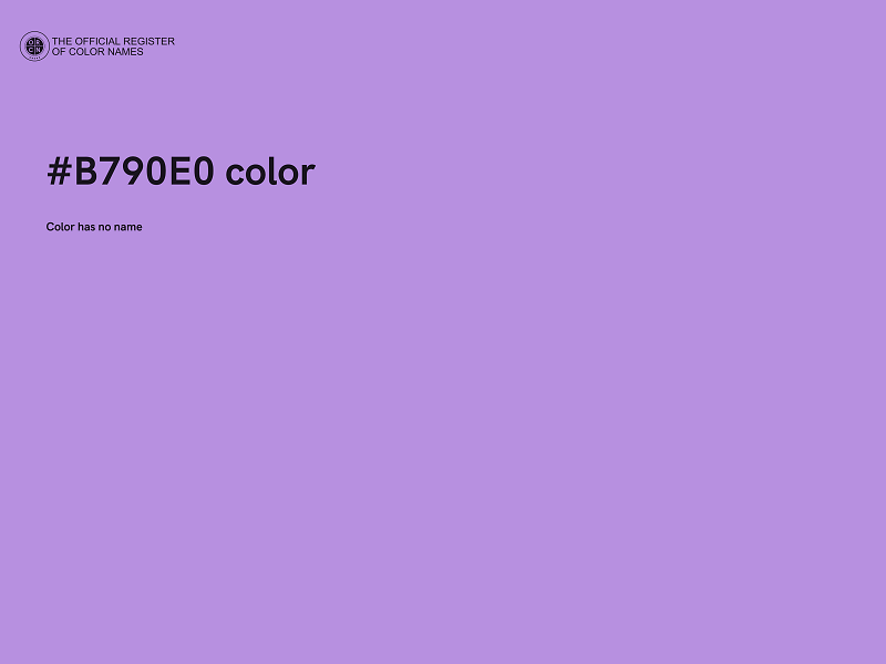 #B790E0 color image