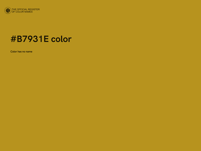 #B7931E color image