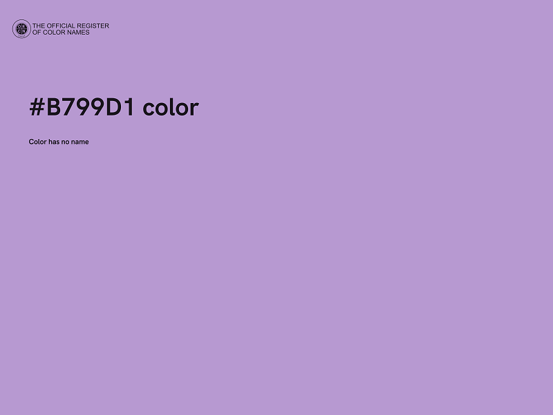 #B799D1 color image