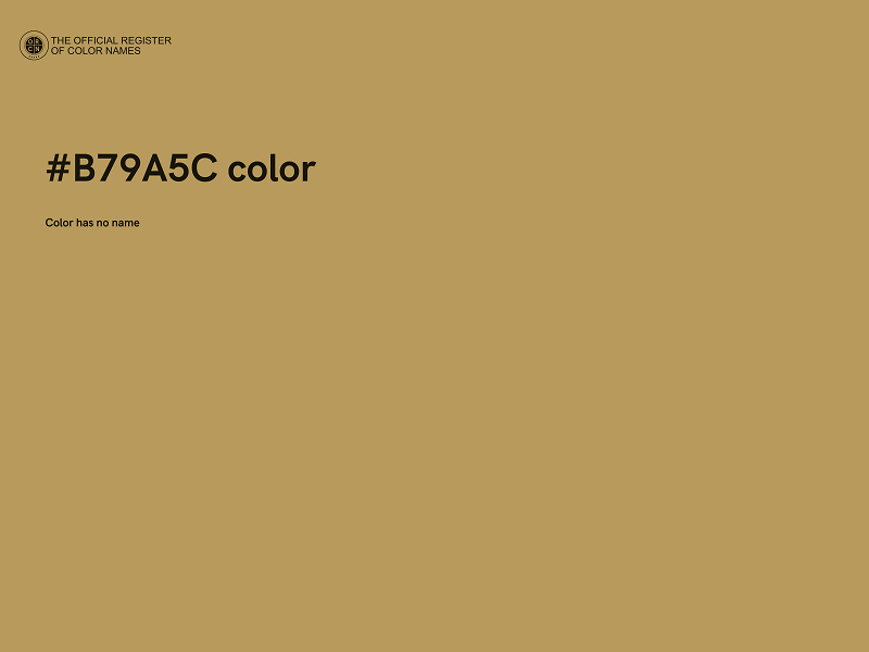 #B79A5C color image