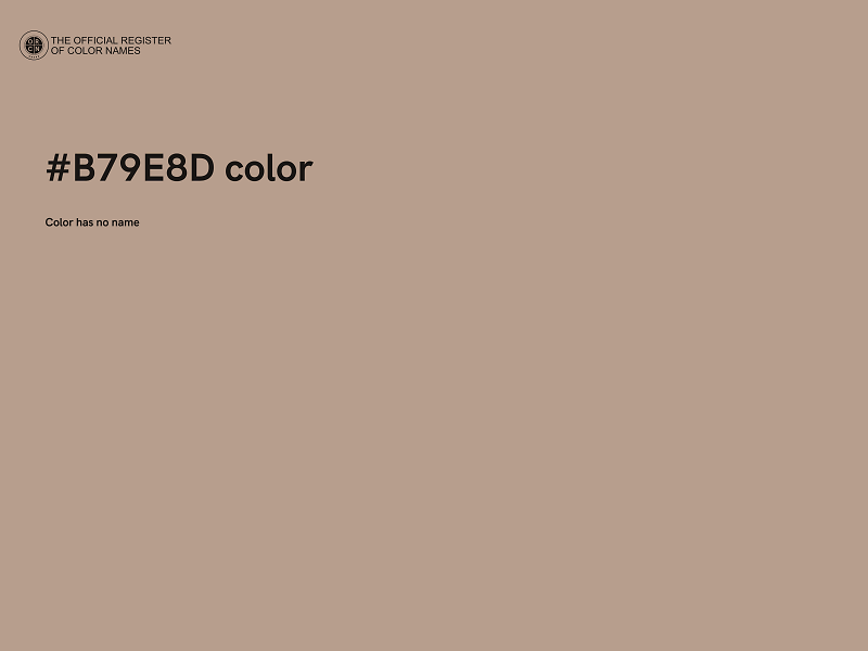 #B79E8D color image