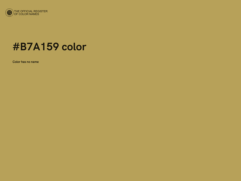 #B7A159 color image