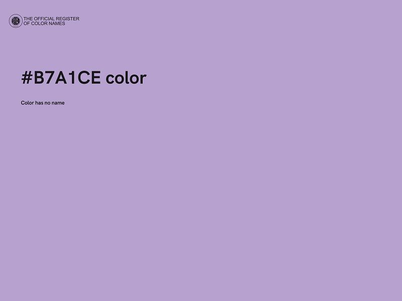 #B7A1CE color image