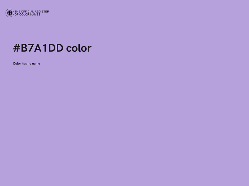 #B7A1DD color image