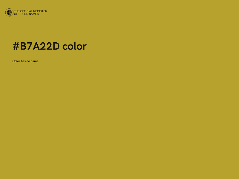 #B7A22D color image