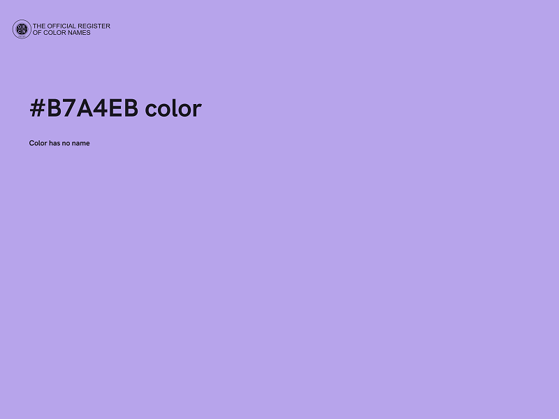 #B7A4EB color image