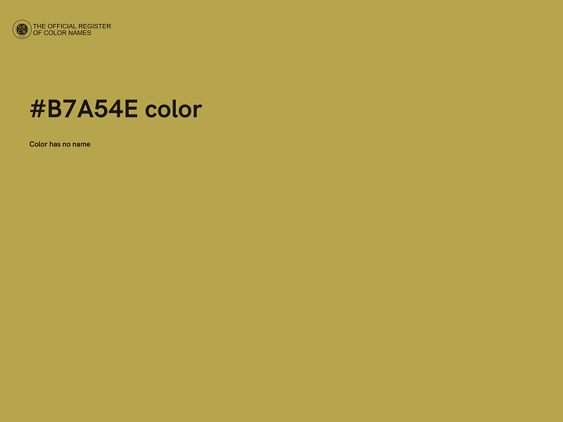 #B7A54E color image