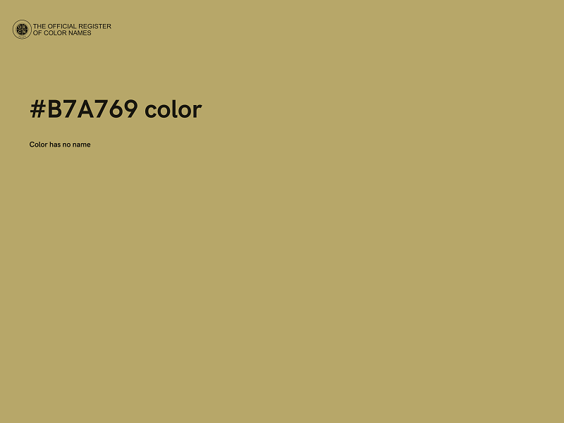 #B7A769 color image