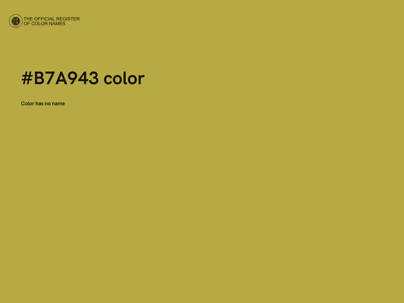 #B7A943 color image