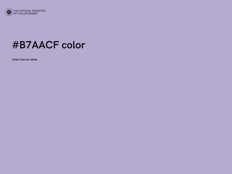 #B7AACF color image