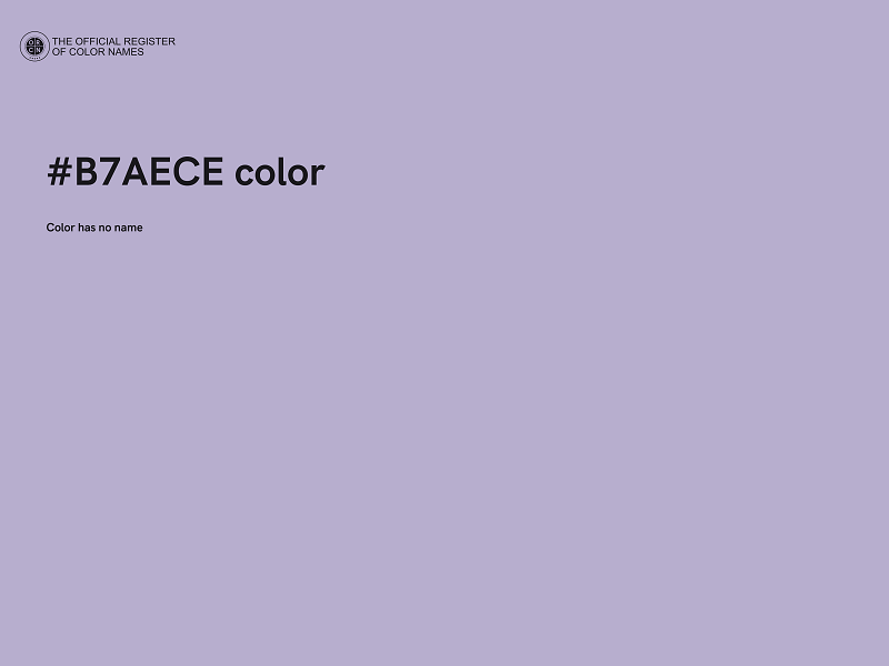 #B7AECE color image