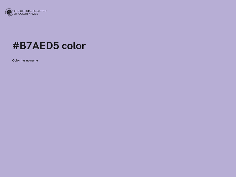 #B7AED5 color image