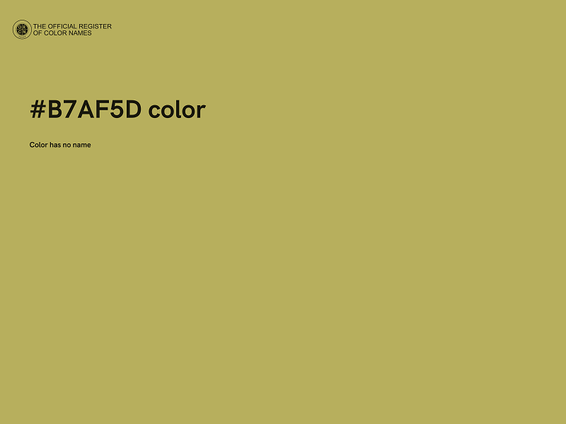 #B7AF5D color image