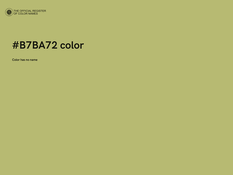 #B7BA72 color image