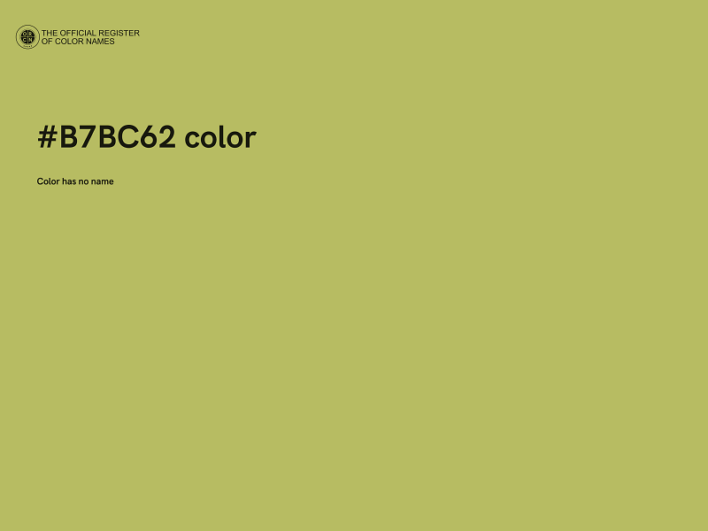 #B7BC62 color image