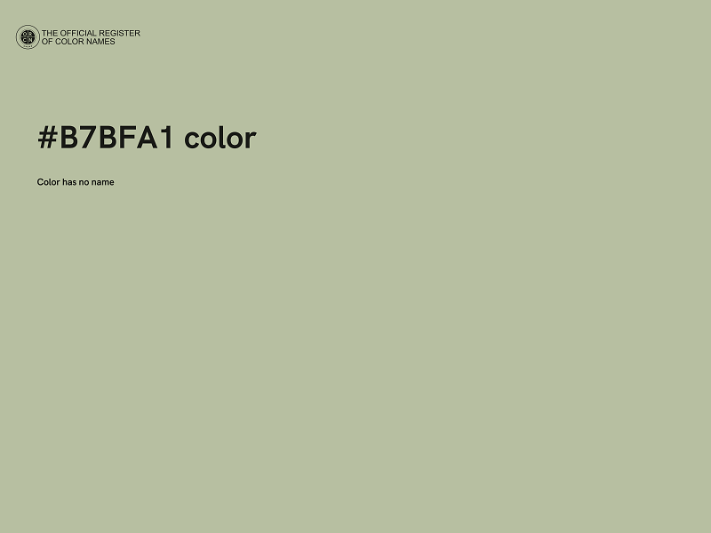 #B7BFA1 color image