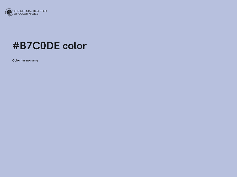 #B7C0DE color image