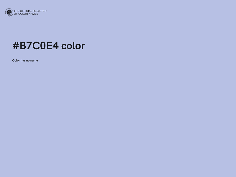 #B7C0E4 color image