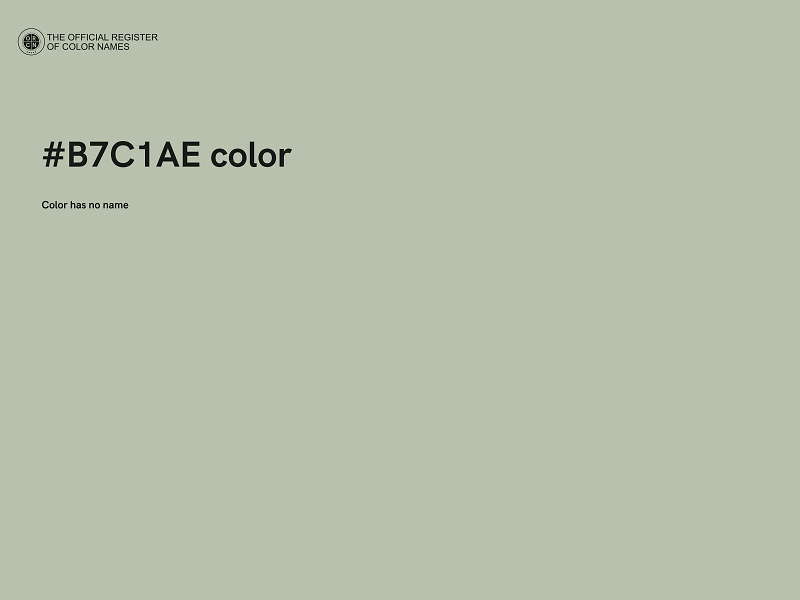 #B7C1AE color image