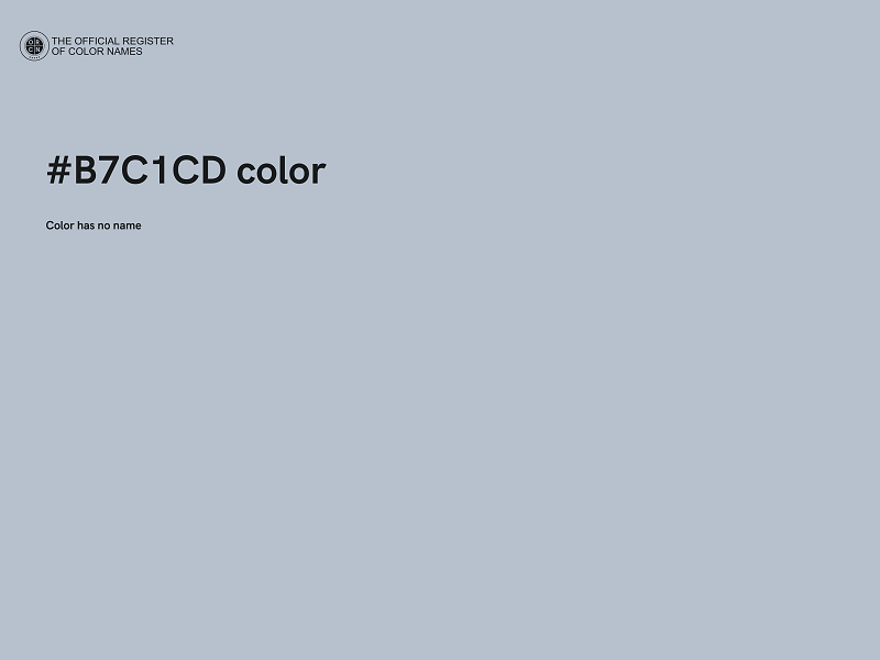 #B7C1CD color image