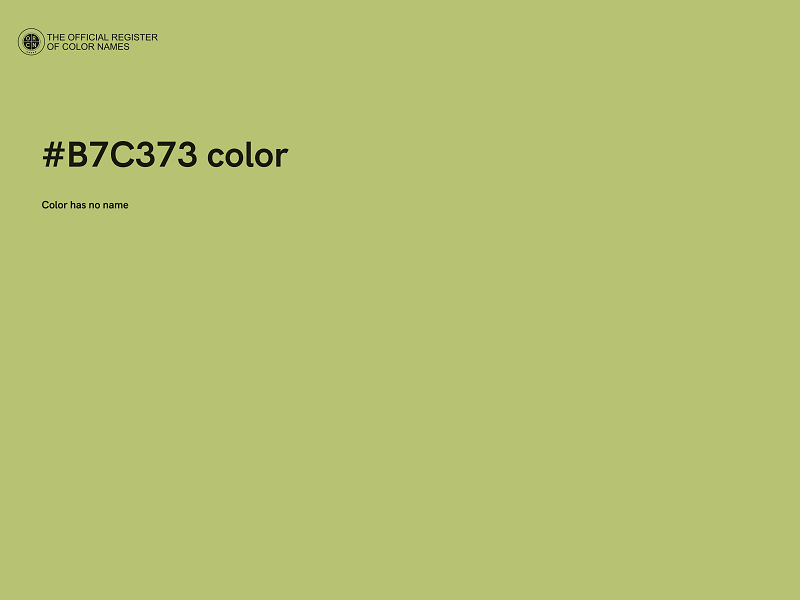 #B7C373 color image