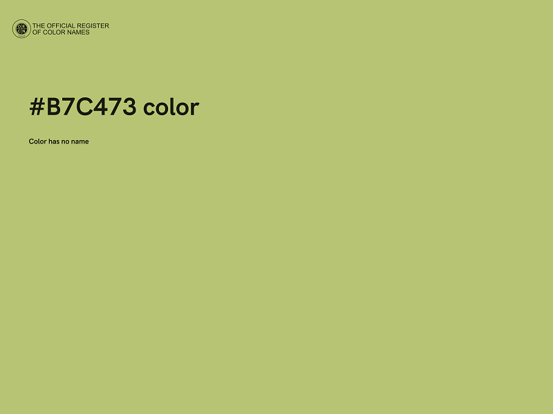 #B7C473 color image