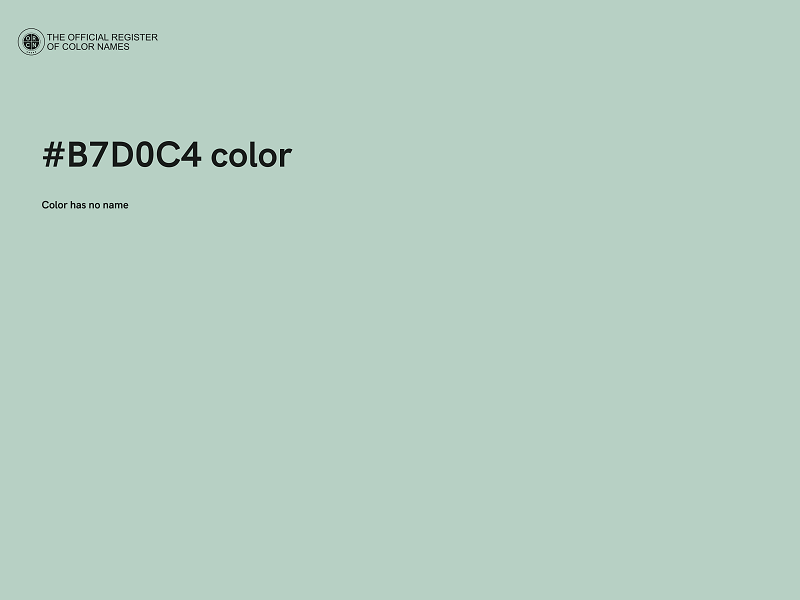 #B7D0C4 color image