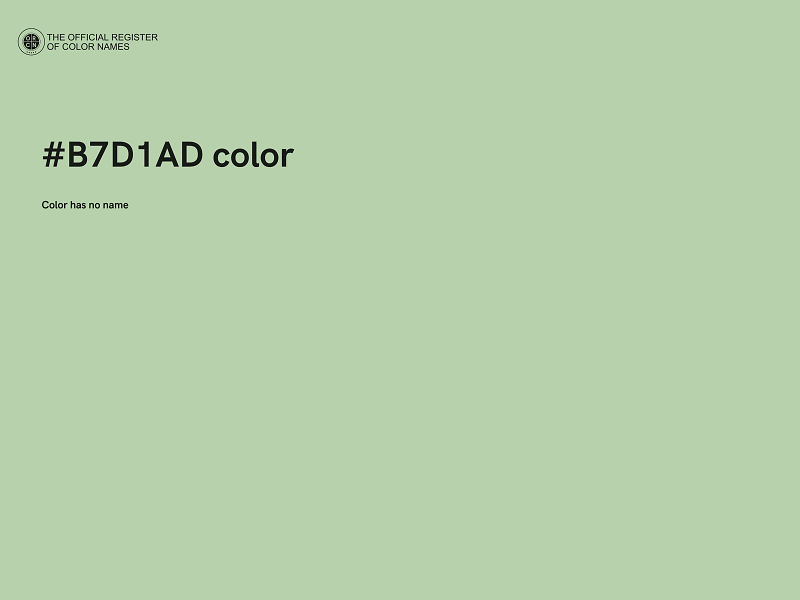 #B7D1AD color image