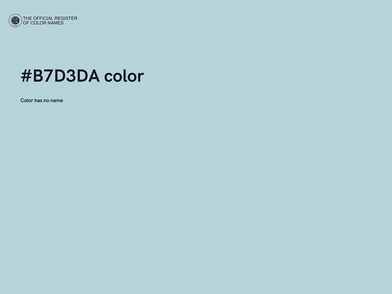 #B7D3DA color image