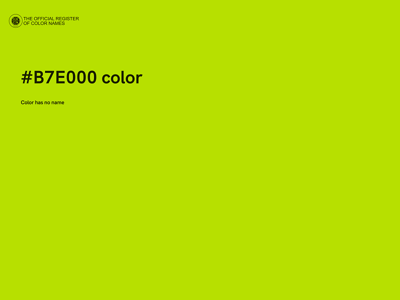 #B7E000 color image