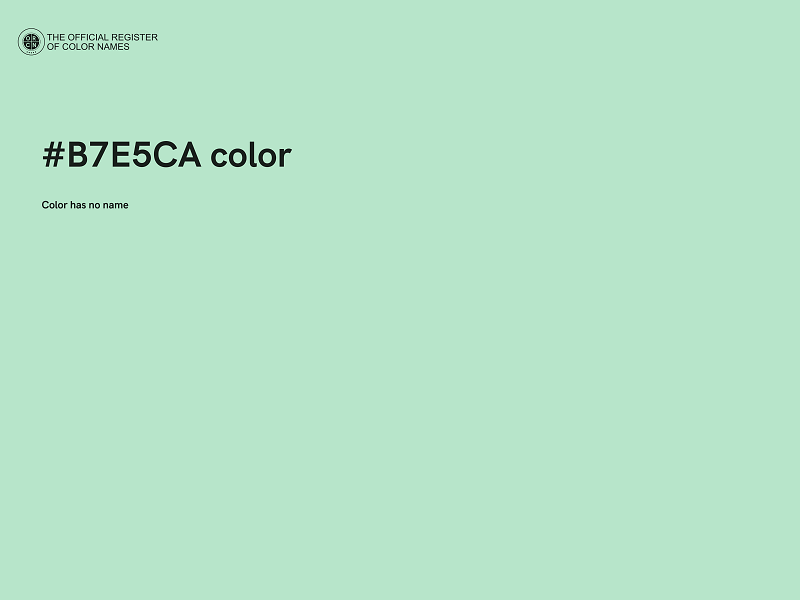 #B7E5CA color image