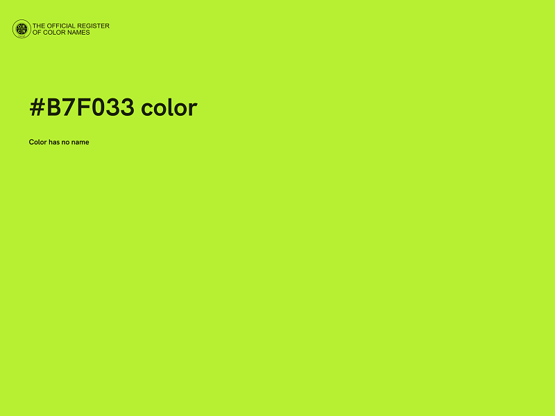 #B7F033 color image